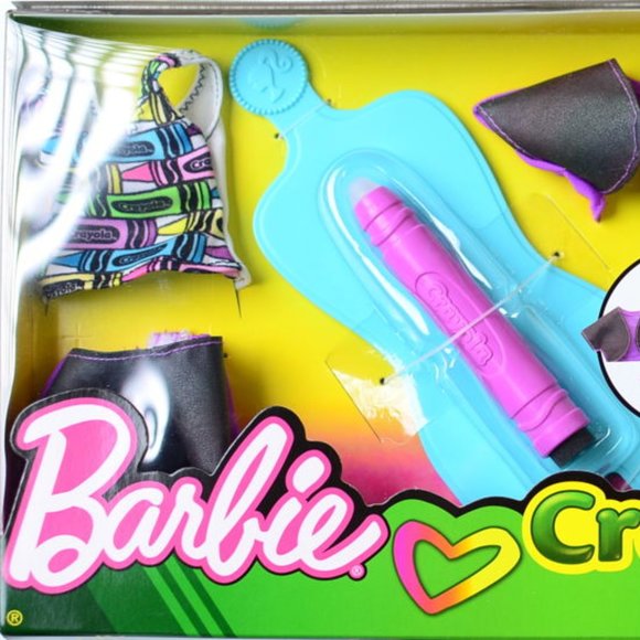 Barbie & Crayola Batik-Set – Kreative Mode Für Puppen, DIY Ohne Chaos, Mit Stiften & Sprühflasche